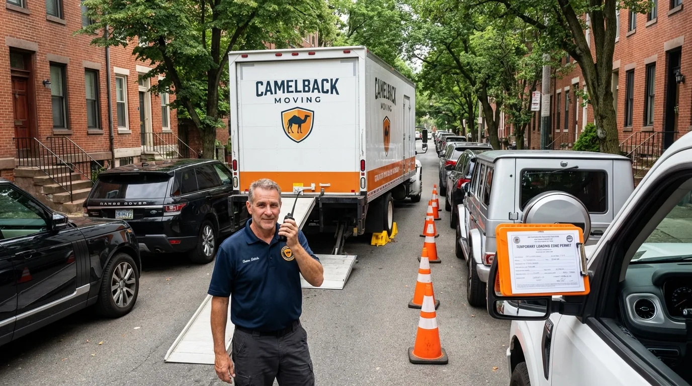 City street loading permit setup in Saddle Brook, NJ