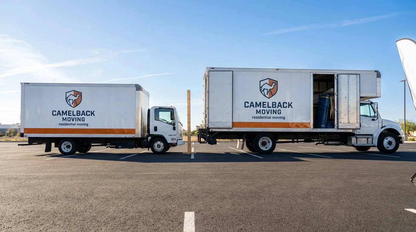 Moving truck size capacity guide in Saddle Brook